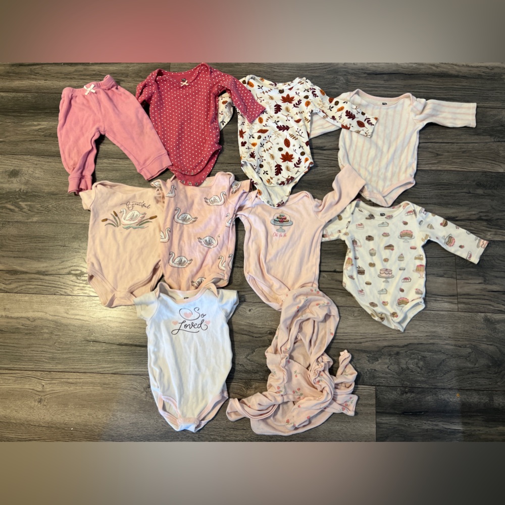Bundle of 10 Baby girl clothes
